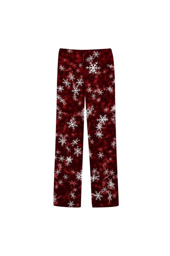Christmas Pajama Pants Men Casual Cat Printed Leisure Pjs Pants Nightwear Xl