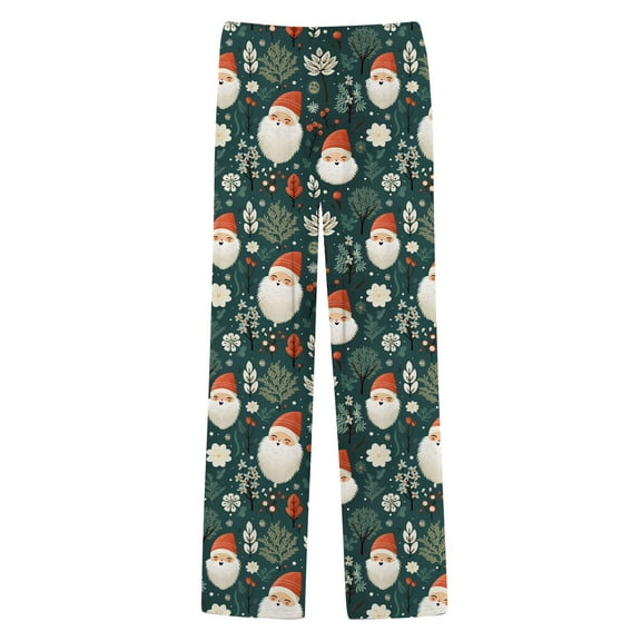 Yuncity Christmas Pajama Pants Men Xmas Casual Pants With Drawstring Pockets Sleepwear Bottoms Army Green Xl