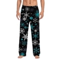 thumbnail image 1 of Yuncity Christmas Pajama Pants Men Xmas Casual Print Pants With Drawstring Holiday Comfort Relaxation Homewear Bottoms Gold Xl, 1 of 4