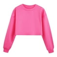 thumbnail image 1 of Yuncity Cute Hoodies for Teen Girls Kids Boys Child Long Sleeve Solid Sport Sweatshirt Pullover Tops Hot Pink 7-8 Years, 1 of 5