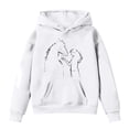 thumbnail image 1 of Yuncity Cute Hoodies for Teen Girls Kids Horse Print Long Sleeve Hoodies Tops White 8-9 Years, 1 of 3