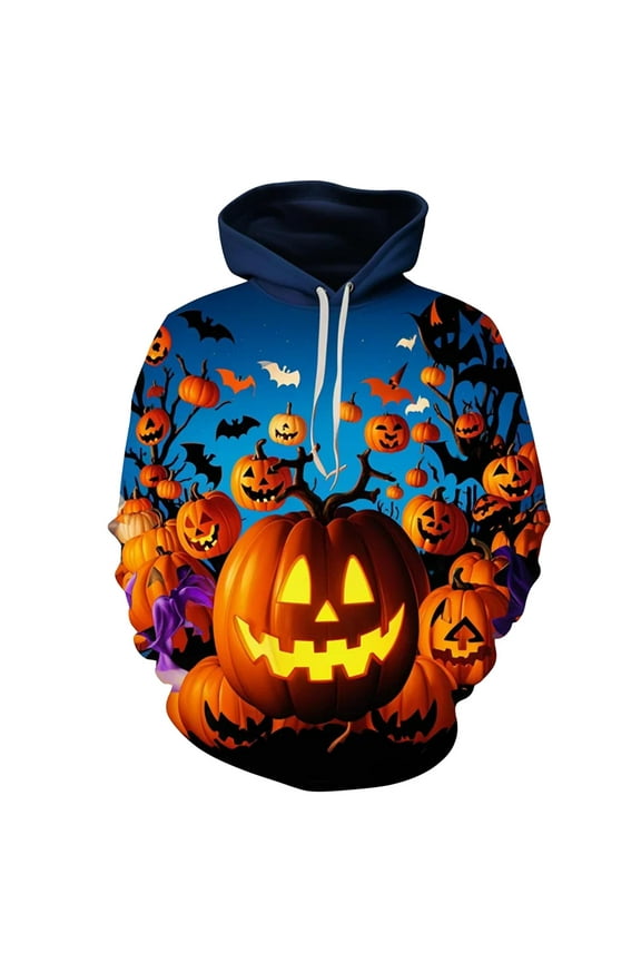 Halloween Hoodie Men Autumn Winter Funny Pumpkin Series 3D Print Unisex Casual Mens Sweatshirt Xxxxxl