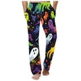 thumbnail image 1 of Yuncity Halloween Men Pajama Pants Pumpkin Loose Leisure Large Casual Home Pants L, 1 of 4