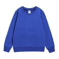 thumbnail image 1 of Yuncity Kids Boys Hoodies Sweatshirts Child Toddler Baby Girls Solid Patchwork Long Sleeve Cotton Sweatshirt Pullover Tops Blouse Clothes Dailywear,Blue 5-6 Years, 1 of 2