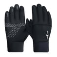 thumbnail image 1 of Yuncity Kids Cycling Ski Gloves Boys Girls Full Finger Waterproof Non- Touchscreen Warm Gloves Winter Outdoor Running Walking Sports,Navy, 1 of 3