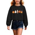 thumbnail image 1 of Yuncity Kids Halloween Sweatshirt Boys Girls Halloween Graphic Long Sleeve Tees Fall Casual Outdoor Activities Tops Size 4-5 Years, 1 of 4