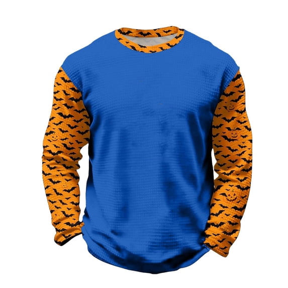 Yuncity Kids Halloween Tshirts Boys Girls Raglan Long Sleeve Bat Graphic Tees Children Fall Casual Outdoor Holiday Shirts Size 4-5 Years