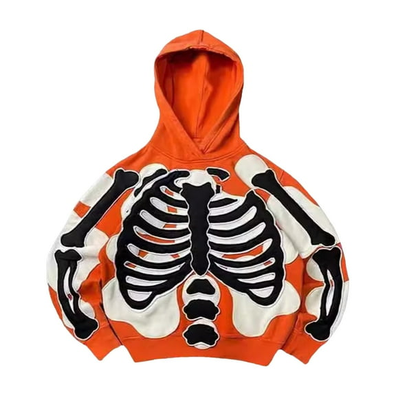 Yuncity Men Halloween Hoodies Graphic Casual Loose Fit Dailywear Fall Winter Sweatshirts For Mens L