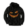 thumbnail image 1 of Yuncity Men's Halloween Hoodies Hallowmas Themedr Pumpkin Print Christmas Long Sleeve Comfortable Casual Hoodie For Men L, 1 of 2