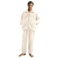 thumbnail image 1 of Yuncity Men's Pajama Sets Home Plushwinter With Warm Pockets Set Pjs Men Pajama Set Xl, 1 of 8
