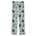 thumbnail image 1 of Yuncity Mens Christmas Pajama Pants Xmas Casual With Drawstring Pockets Snowflake Snowman Deer Homewear Sky Blue Xxl, 1 of 4
