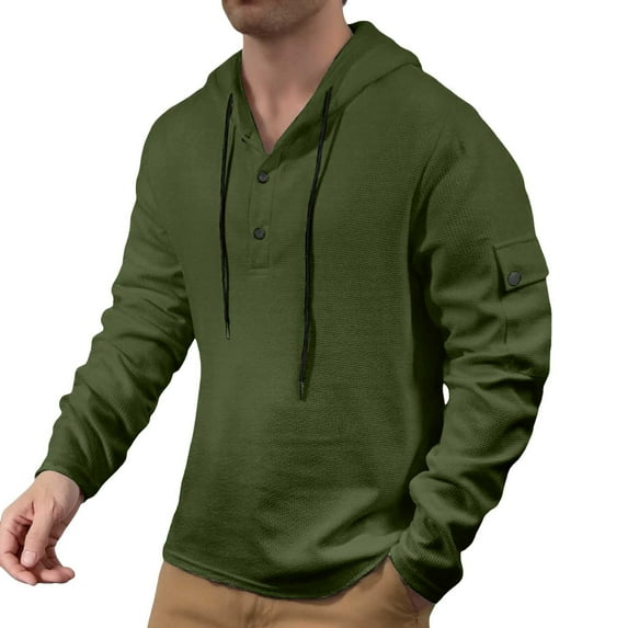 Yuncity Mens Hoodies Fashion Solid Color Thin Comfortable Top Hoodie For Men,Green Xxxl