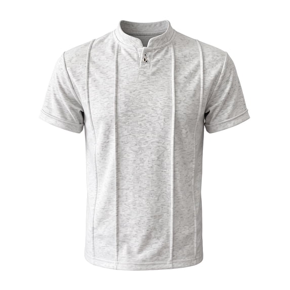 Yuncity Mens T-Shirts Plus Size Crew Neck Short Sleeve Solid Color Summer Relaxed Outdoor Daily Wear Men's Tops Size L Light Gray