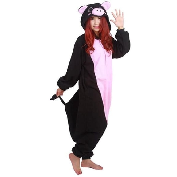 Yuncity Onesie Pajamas For Women Soft Animal Character Long Sleeve Cozy With Hood Zipper Front Casual Comfort Pjs Pajamas For Women Set Black Xl