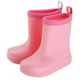 thumbnail image 1 of Yuncity Rain Boots Kids Boys Girls Non- Comfortable Toddler Booties Outdoor Play Dailywear Boots Footwear Pink 2.5-3 Years, 1 of 5
