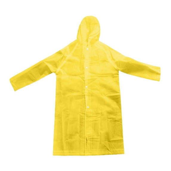 Yuncity Rain Coats For Kids Boy Girl Children Outdoor Rain Pants Suit Solid Color Print Hoodie Tops Raincoat Rainwear Yellow One Size