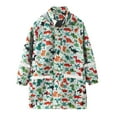 thumbnail image 1 of Yuncity Rain Coats For Kids Boy Girl Children Kids Hooded Cartoon Print Rain Dungarees Windproof Waterproof Outwear Trench Coat Hoodies Clothes 2-11Y Raincoat 4-5 Years, 1 of 9