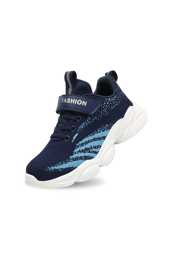 Sneakers Toddler Boys Girls Mesh Hook Loop Soft Sole Lightweight Casual Athletic Non- Outdoor Daily Wear Kids Shoes Size 9-9.5 Years Blue