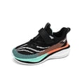 thumbnail image 1 of Yuncity Sneakers Toddler Boys Girls Mesh Hook Loop Soft Sole Lightweight Casual Sport Non- Outdoor Daily Wear Kids Shoes Size 15-16 Years Black, 1 of 9