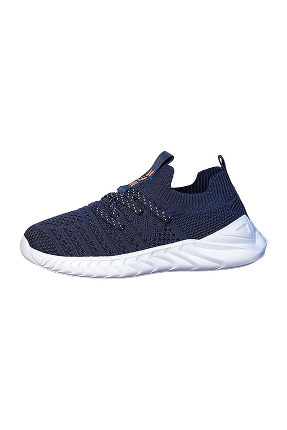 Toddler Kids Sneakers Mesh Slip On Platform Lightweight Comfortable Breathable Walking Sport Outdoor Daily Wear Boys Girls Shoes Size 9-9.5 Years Blue