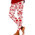 thumbnail image 1 of Yuncity Valentines Leggings For Women Cute Holidays Love Heart Print Funny Graphic High Waist Tights Yoga Pants For Workout Running Athletic Women's Leggings S-Xxl Red, 1 of 4
