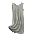 thumbnail image 1 of Yuncity Women Nightgown Summer Sleepshirt Comfortable Round Neck Sleeveless Home Dress Casual Basic Pajamas Pjs Sleepwear Soft Xl-8Xl, 1 of 4