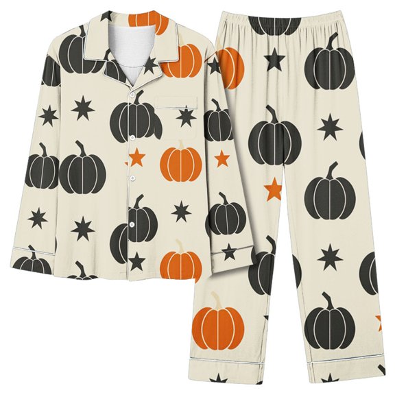 Yuncity Womens Halloween Pajamas Ladies Pantsuit Pajama Set Sleepwear Pjs Women,S