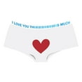 thumbnail image 1 of Yuncity Womens Valentines Day Panties Floral Print Soft Stretch Comfortable Everyday Wear Breathable Hipster Briefs Valentine'S Day Underwear White M, 1 of 4