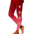 thumbnail image 1 of Yuncity Womens Valentines Leggings Cute Holidays Love Heart Print Funny Graphic High Waist Tights Yoga Pants For Workout Running Athletic Women's Leggings S-Xxl Red, 1 of 5
