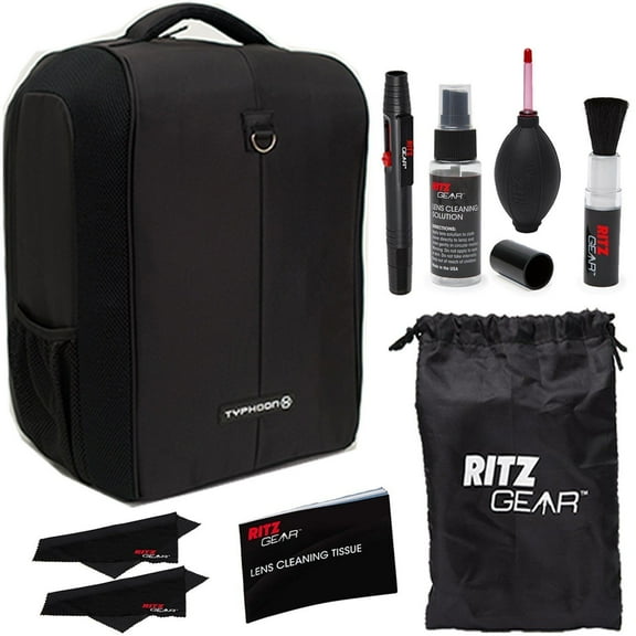 Yuneec Typhoon H Soft Backpack Black Expandable Bags + Premium Cleaning Bundle