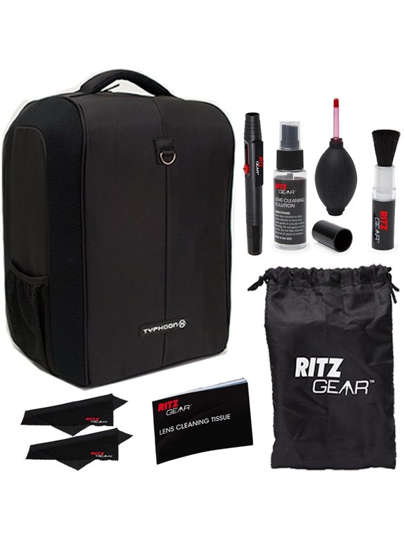 Typhoon H Soft Backpack Black Expandable Bags + Premium Cleaning Bundle