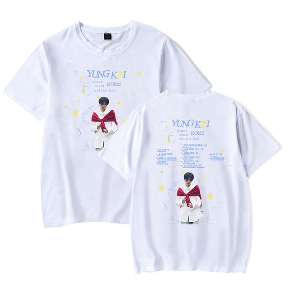 Yung Kai Merch 2025 Tour Summer Unisex Short-sleeved T-shirt Fashion Y2K Printed Casual Stylish Design Tee