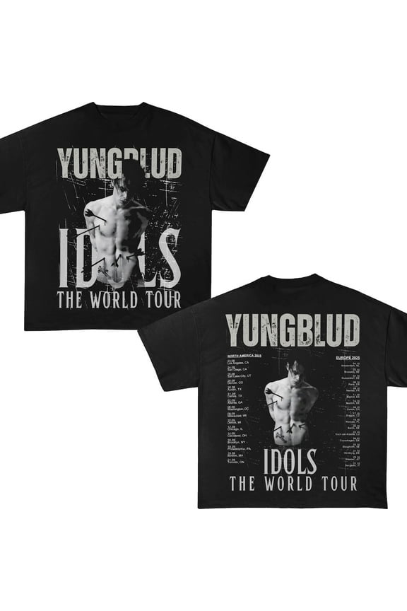 Yungblud Tour Tee, For Fan,Black Color,Size M