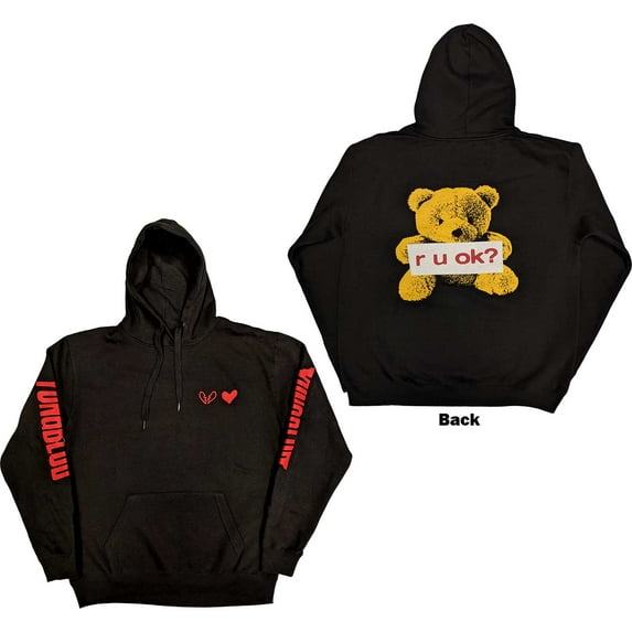 Yungblud Unisex Pullover Hoodie Sweatshirt R-U-OK? (Back Print) (Large)