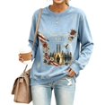 thumbnail image 1 of Yungyresw 9 11 Never Forget Graphic Crewneck Sweatshirt Women Casual Loose Long Sleeve Vintage Letter Print Pullover Fall Streetwear Top, 1 of 5
