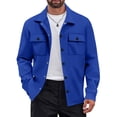 thumbnail image 1 of Yungyresw Casual Cargo Jacket Chest Flap Pockets Workwear Jacket Long Sleeve Slim Fit Shirt Jacket Comfortable for Outdoor Work Fishing, 1 of 9