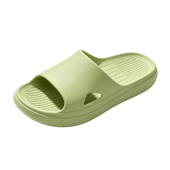 Yungyresw Comfortable Shower Shoes For Women Open Toe Slip On Soft Indoor Shoes Quick Dry Non Slip Hosue Slides Bathroom Sandals Green 36