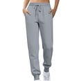 thumbnail image 1 of Yungyresw Joggers for Women High Waisted Drawstring Sweatpants Trendy Joggers with Pockets Workout Athletic Sweat Pants S, 1 of 5