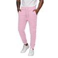 thumbnail image 1 of Yungyresw Men's Slim Jogger Pants Tapered Athletic Sweatpants For Jogging Running Gym Workout Comfortable Casual Fall Outfits Pink S, 1 of 8