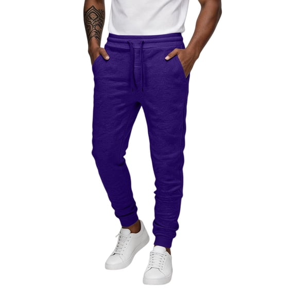 Yungyresw Men's Sweatpants Joggers Drawstring Waist Retro Style Cuffed Pants Athletic Lounge Trousers Casual Sportswear Gym Workout Pants Lightweight Tapered Leg Streetwear Fashion Bottoms S