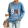 thumbnail image 1 of Yungyresw Sweatshirt for Women 911 Memorial American Flag Raglan Long Sleeve Casual T-Shirt Vintage 25th Anniversary Twin Towers Graphic, 1 of 4