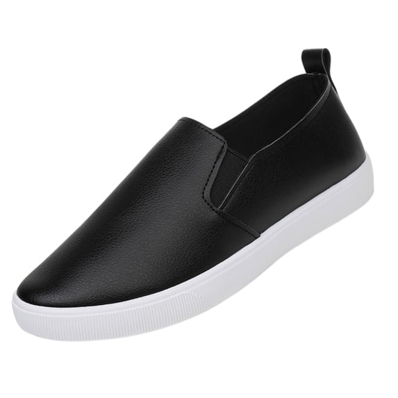 Yungyresw Women Flat Shoes Solid Color Closed Toe Slip on Fashion Casual Shoes Outdoor Comfortable Low Cut Hike Footwear Black 39