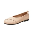 thumbnail image 1 of Yungyresw Women Slip On Work Shoes Round Toe Low Top Comfortable Office Casual Walking Shoes Soft Sole Fashion Ballet Flats Khaki 38, 1 of 9