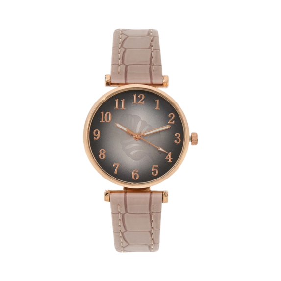 Yungyresw Women's Watches PU Leather Textured Band Digital Casual Dress Wristwatches Office Casual Minimal Fashion Work Watch Pink