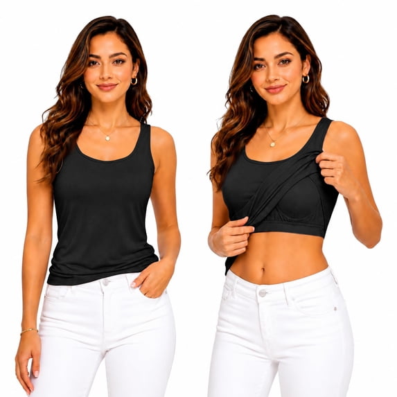 Yungyresw Workout Tops for Women Built in Bra Sleeveless Athletic Racerback Lightweight Summer Dry fit Tank Tops
