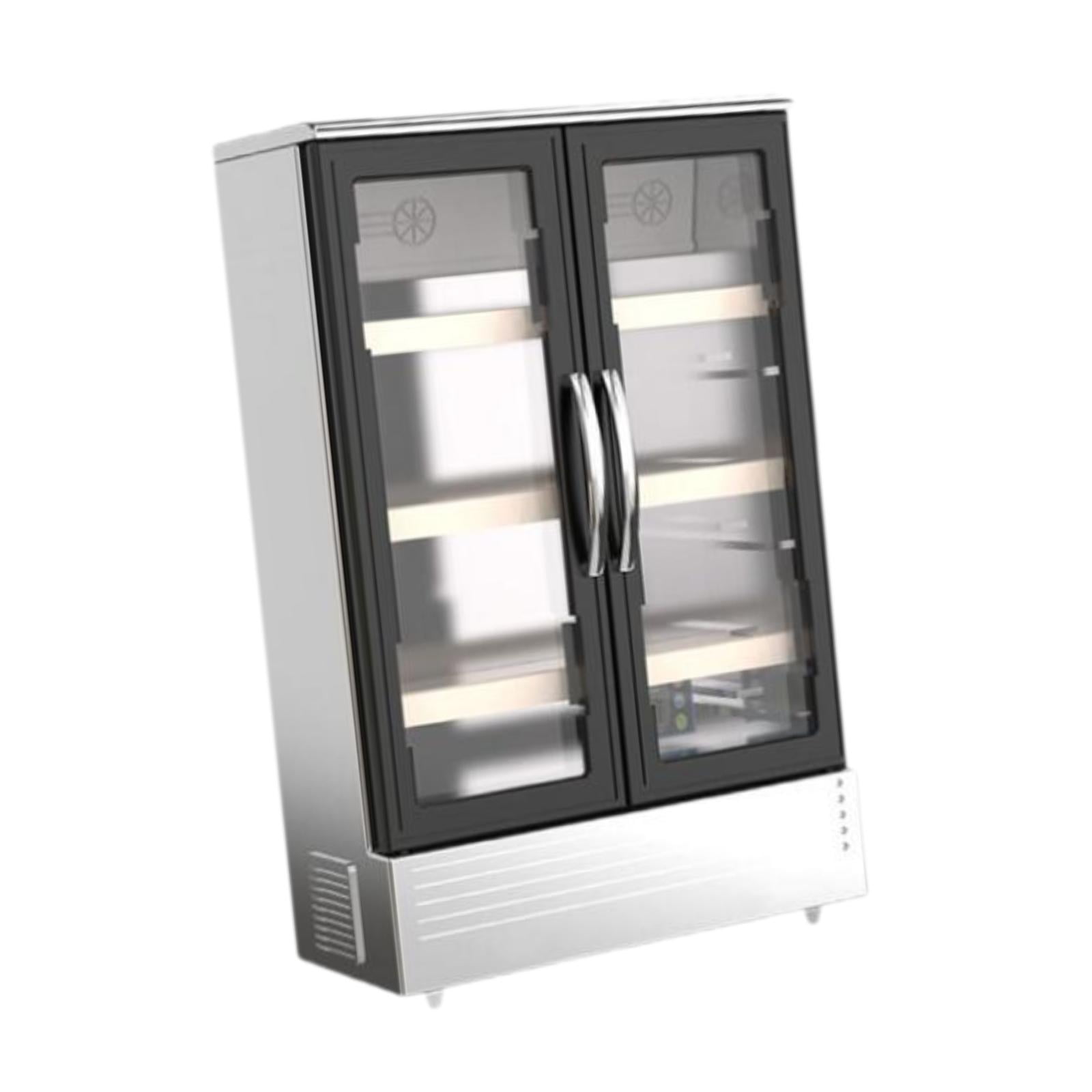 Yunhgft 1:6 1:12 Dollhouse Refrigerator Mini House Fridge Model Double ...