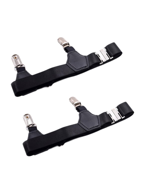 1 Pair Sock Garters Belt Prevent Socks from Falling Off Adjustable for Men Women Metal Clip