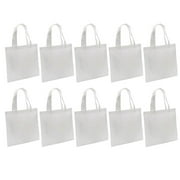 Yunhgft 1 Pieces Sublimation Blank Shopping Bag Beach Tote Bag Printable Non Woven for