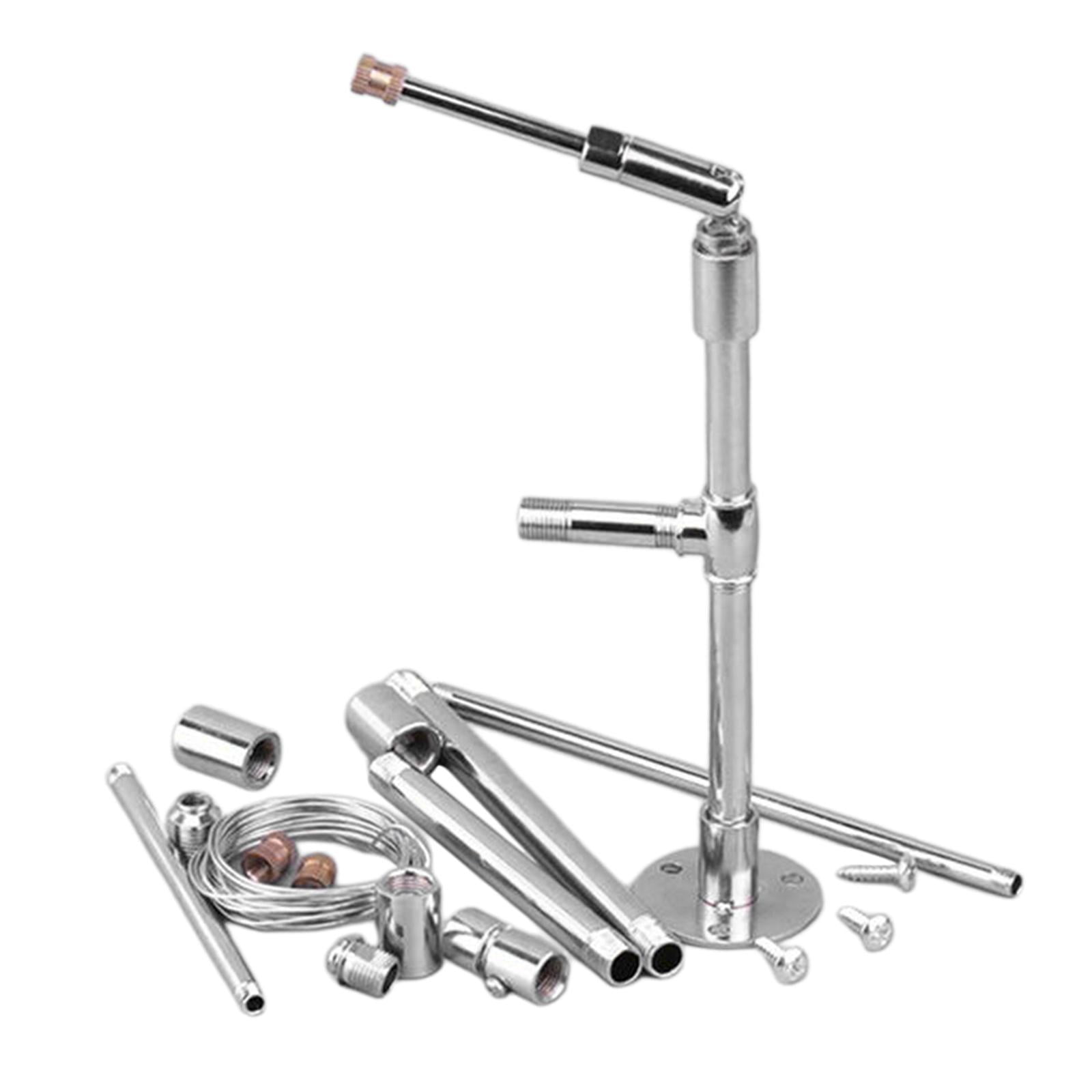 Yunhgft 1 Set Metal Pipe with Base Holder/Support/Stand for DIY Pottery Clay Art Crafts