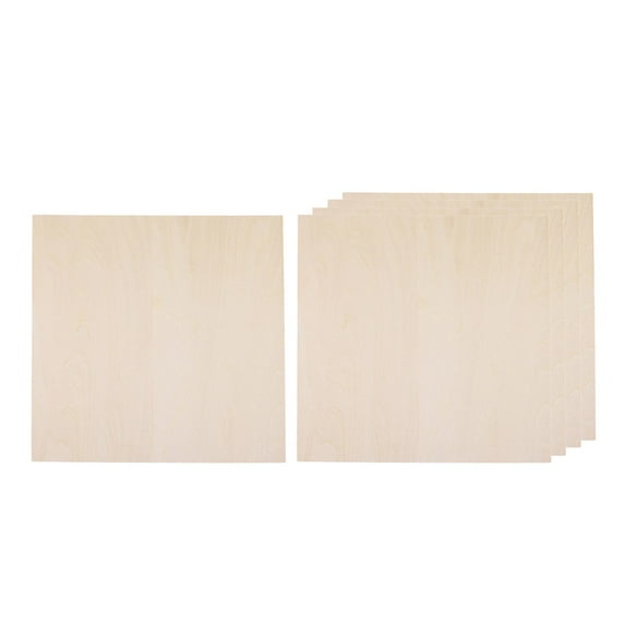 Yunhgft 10 Pieces Wood Sheets Board Unfinished Wood Board Arts Crafts Thin Wooden Slices 100mmx100mmx1mm